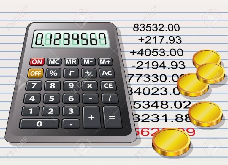 calculatrice et feuilles de calcul sur table