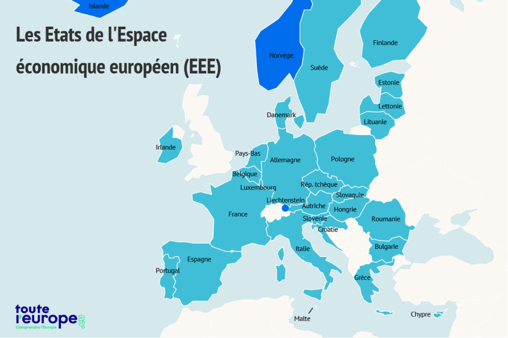 carte des pays de lespace economique europeen