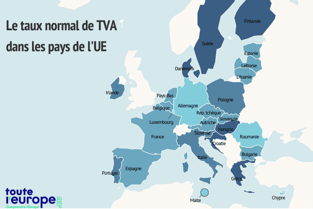 Quels sont les pays d’Europe sans TVA ou avec un taux réduit