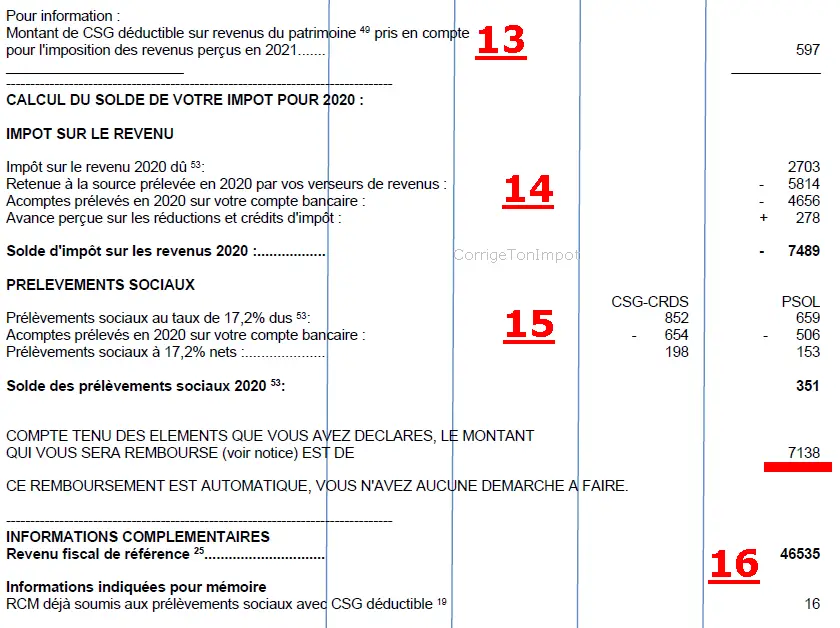 À quel moment les impôts effectuent-ils le remboursement du trop-perçu