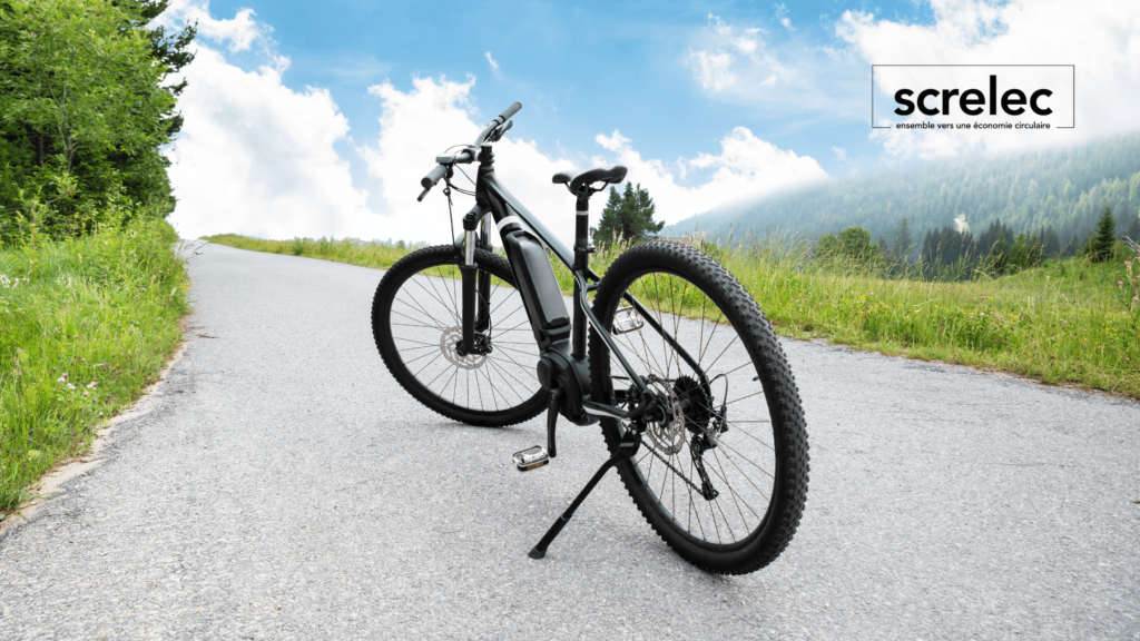 un velo electrique en pleine nature